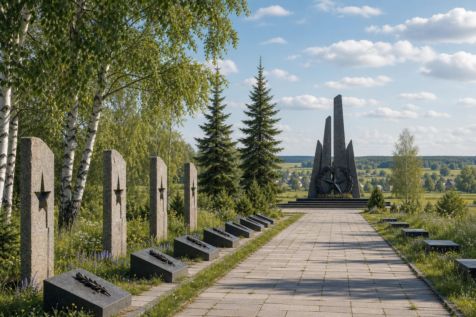 Аллея памяти захороненных деревень Славгородского района
