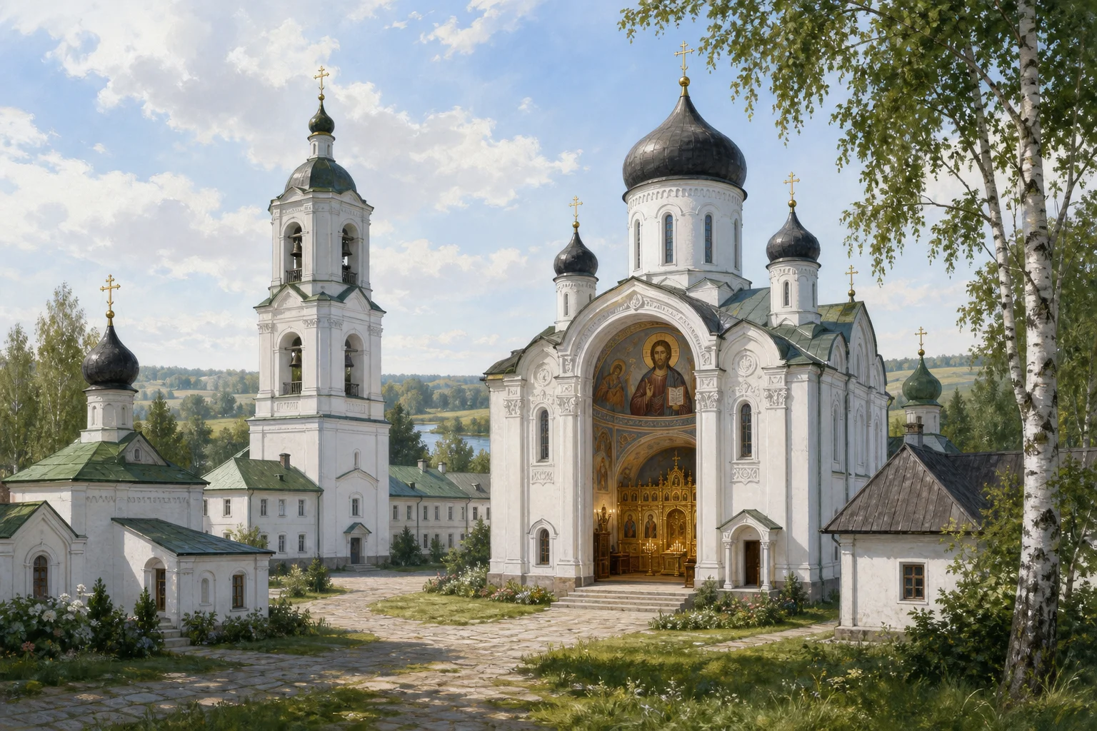 Ансамбль Свято-Успенского монастыря: собор и храмы