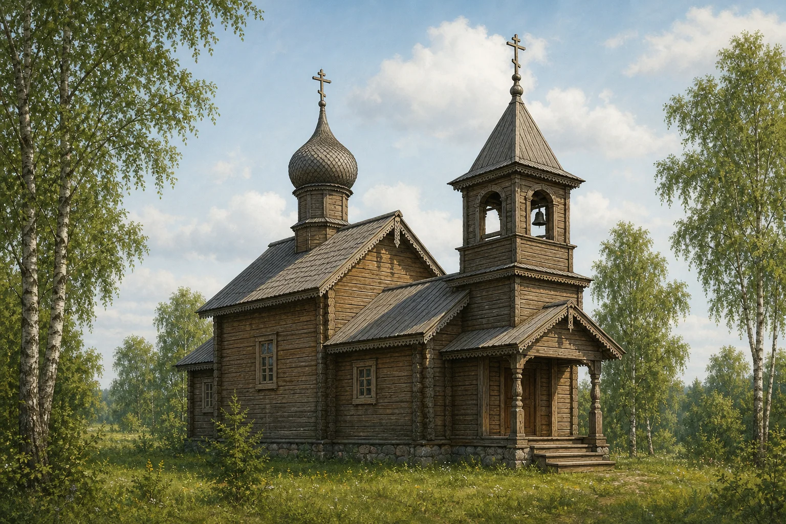 Антополь, церковь Воскресенская (дерев.)