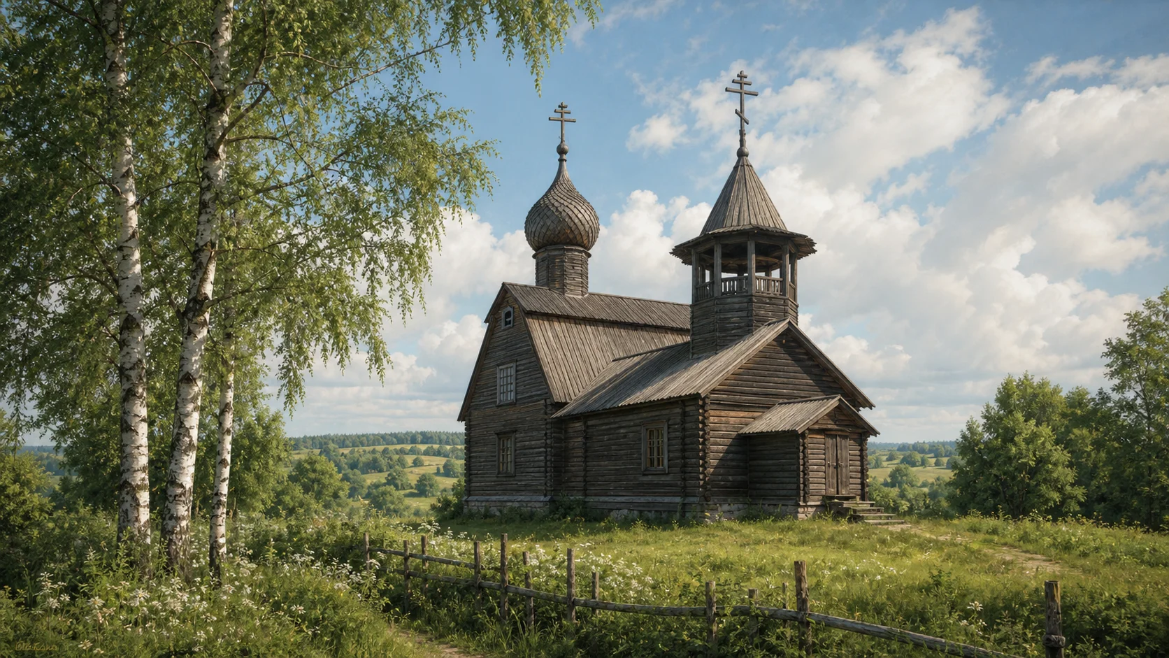 Апидомы, церковь старообрядческая Успенская (дерев.)