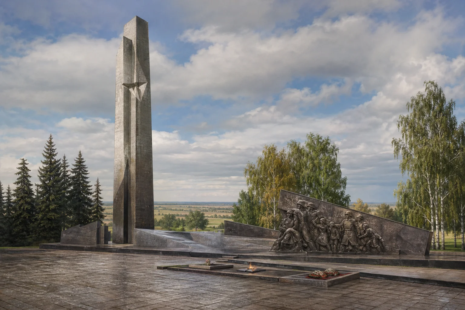 Архитектурно-скульптурный комплекс 'Минск — город-герой'