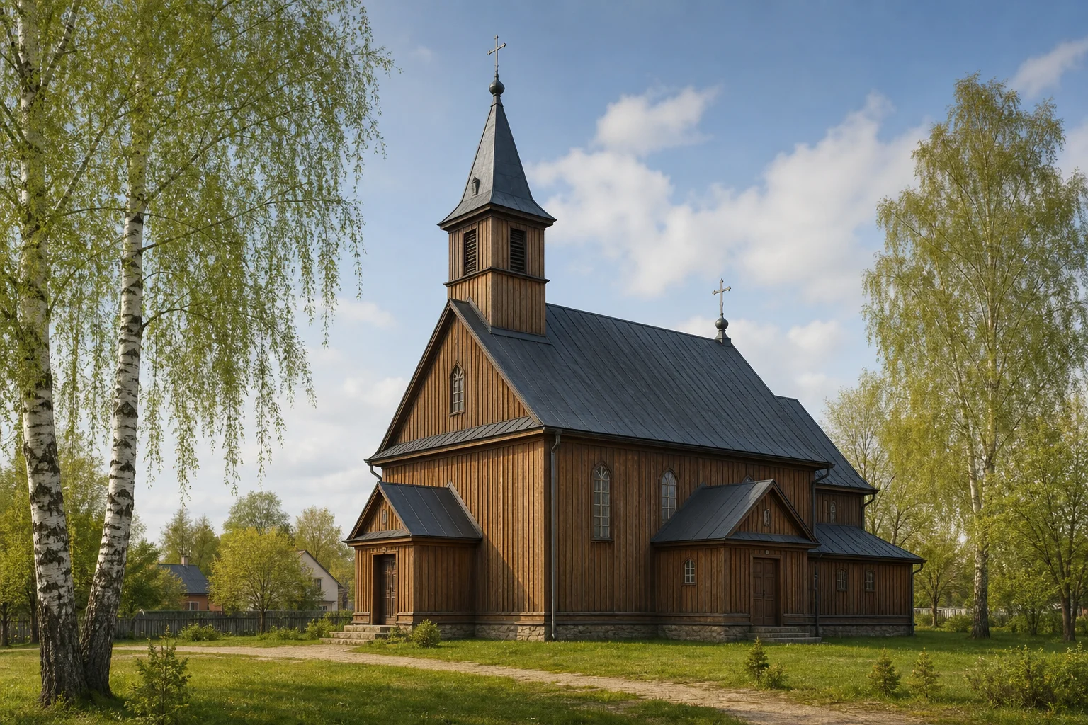 Барановичи, костел Крестовоздвиженский (дерев.)
