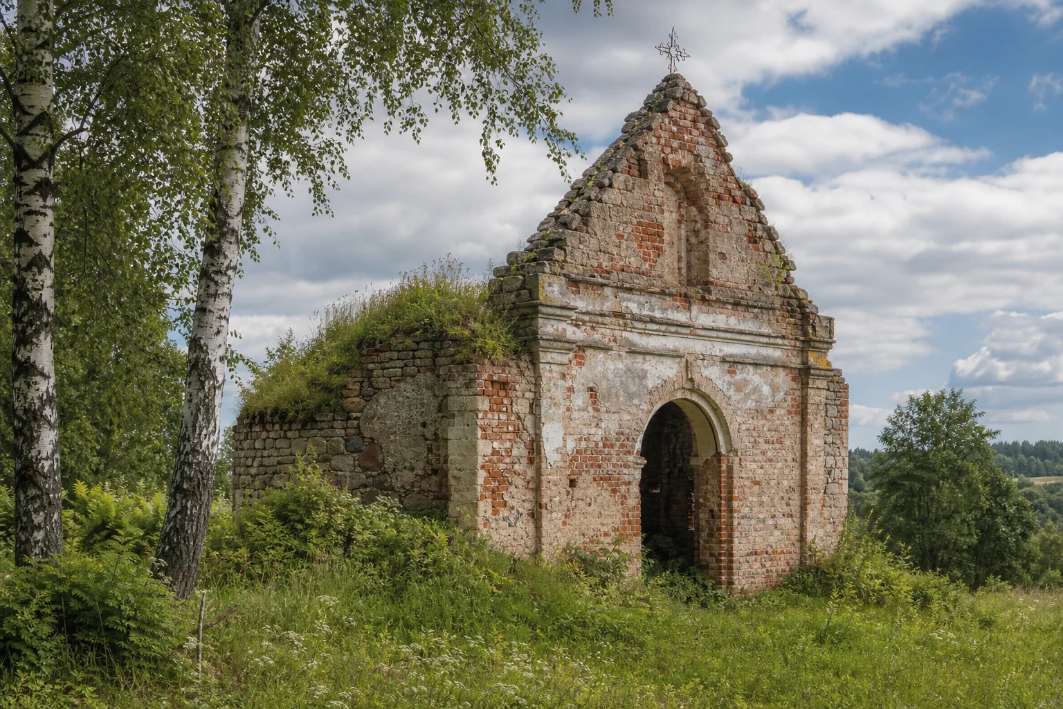 Бартники, часовня-усыпальница (руины)