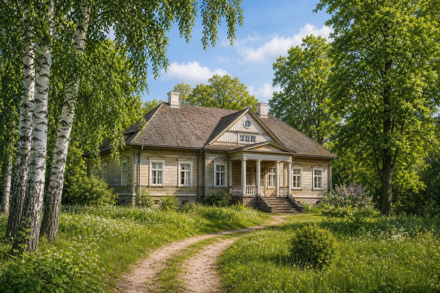 Бартники, усадьба: усадебный дом (дерев.)