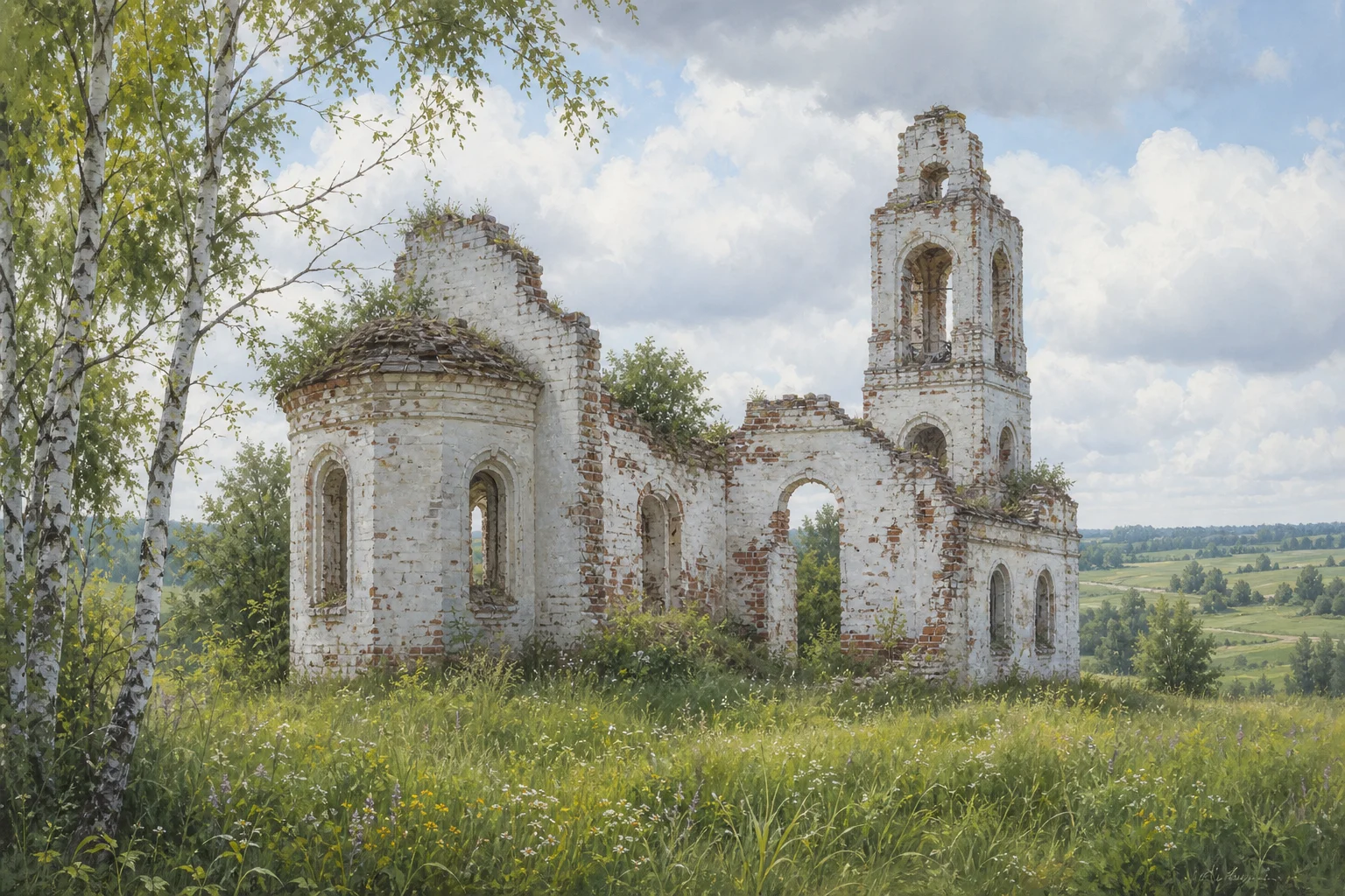 Белая Церковь. Руины Троицкой церкви