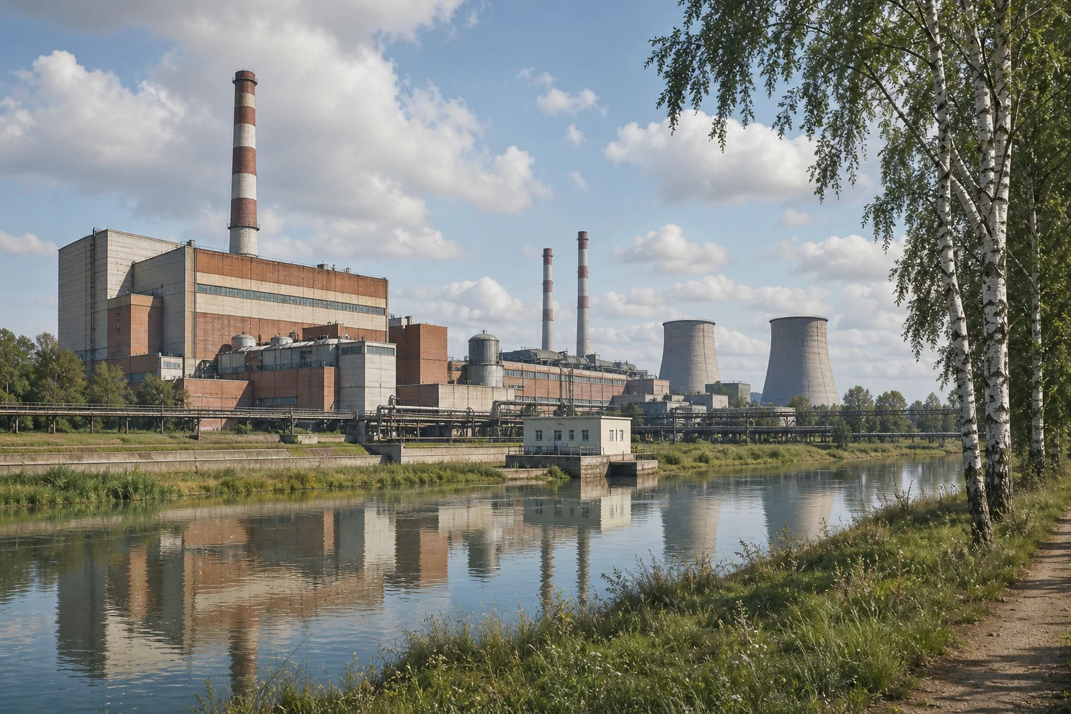 Белоозерск. Электростанция