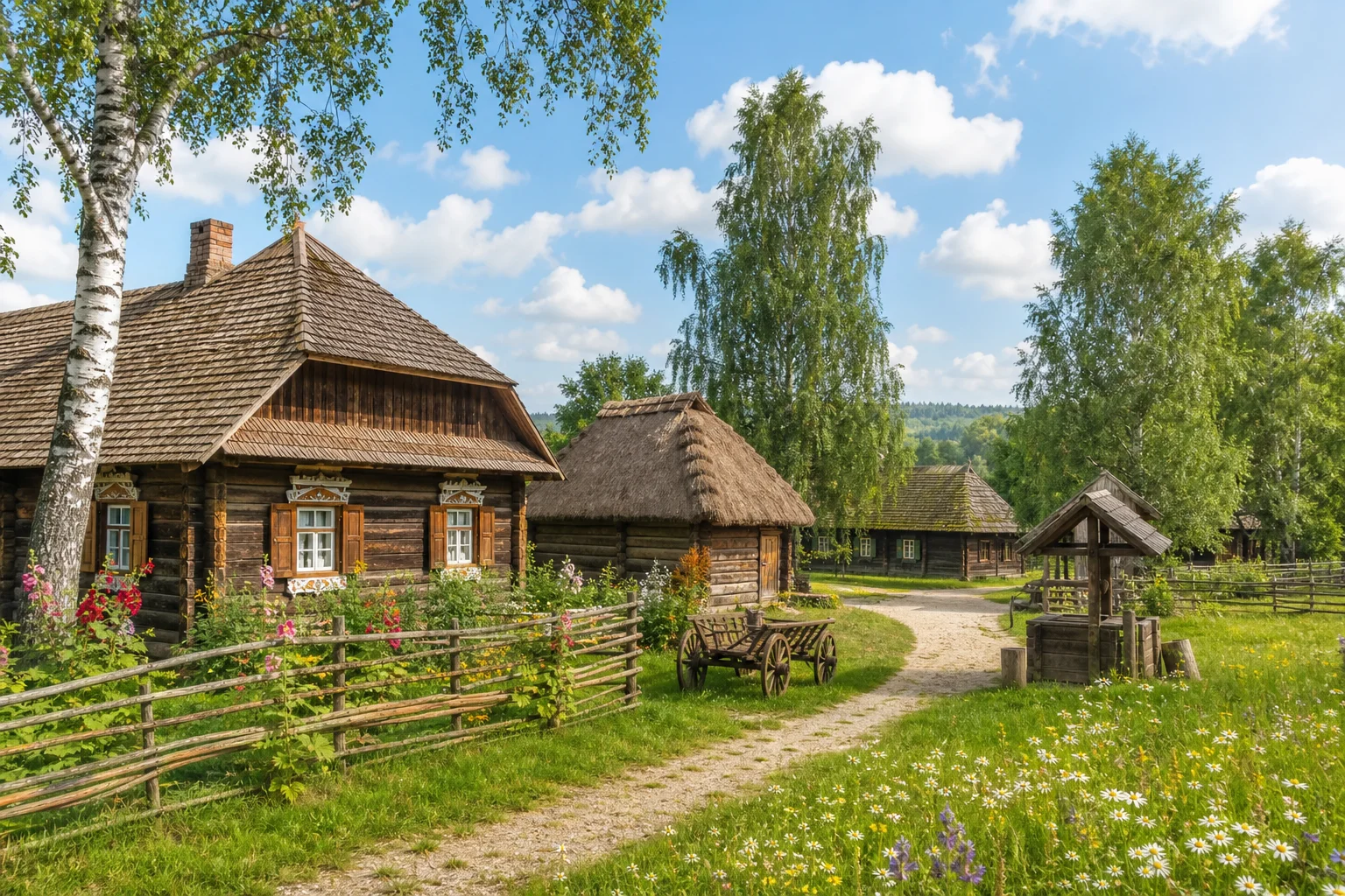Белорусская этнографическая деревня Буйничи