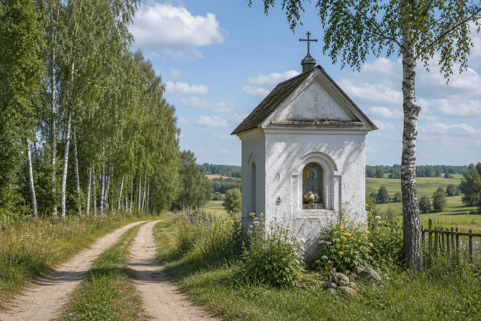 Безводная, часовня придорожная
