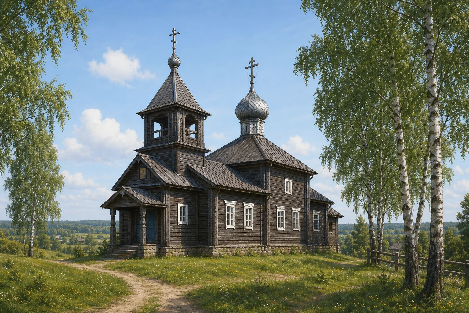 Бобры, церковь Крестовоздвиженская (дерев.)