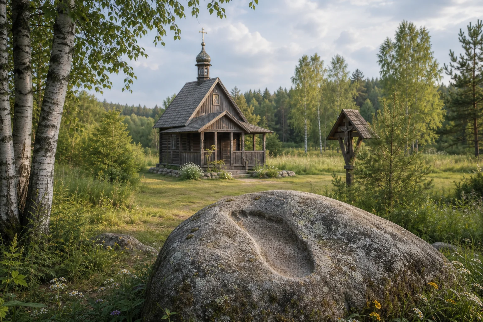 Бобры, камень-следовик