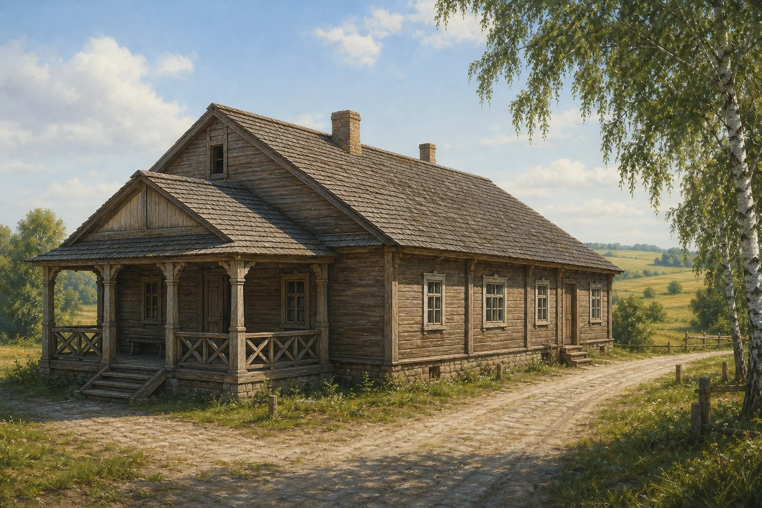 Бол. Берестовица, заезжий двор (дерев.)