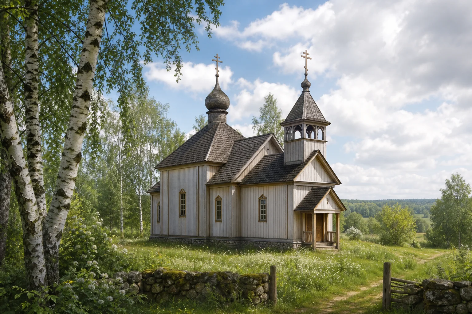Бол. Матвеевичи, церковь Крестовоздвиженская (дерев.)