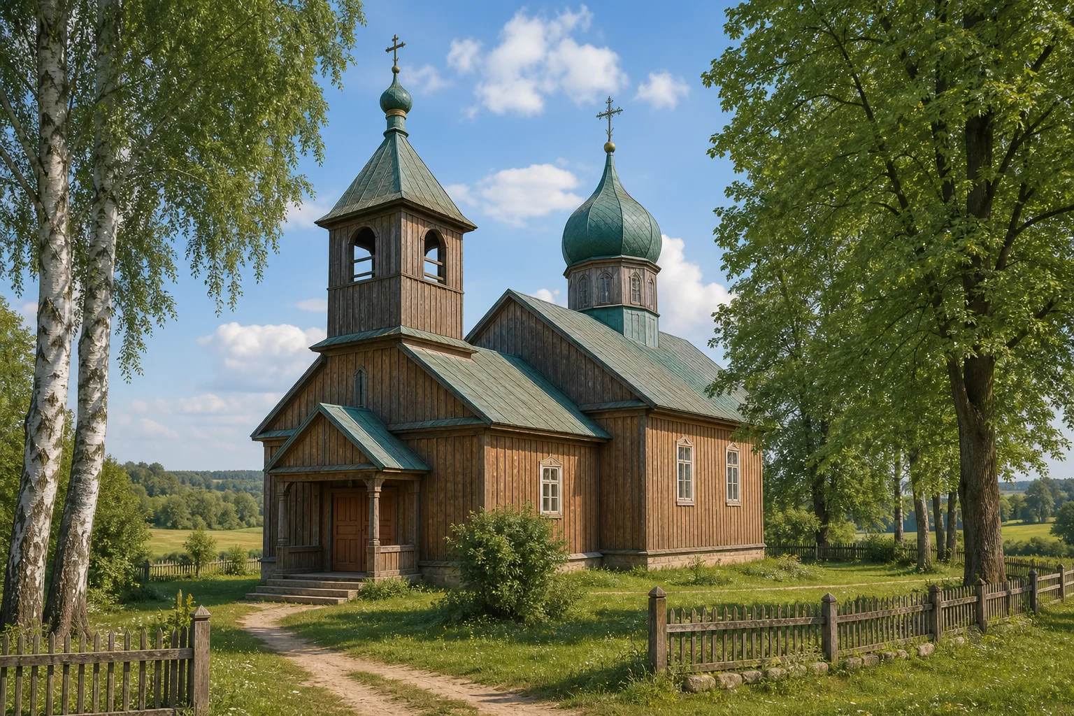 Бол. Медвядка, церковь Вознесенская (дерев.)