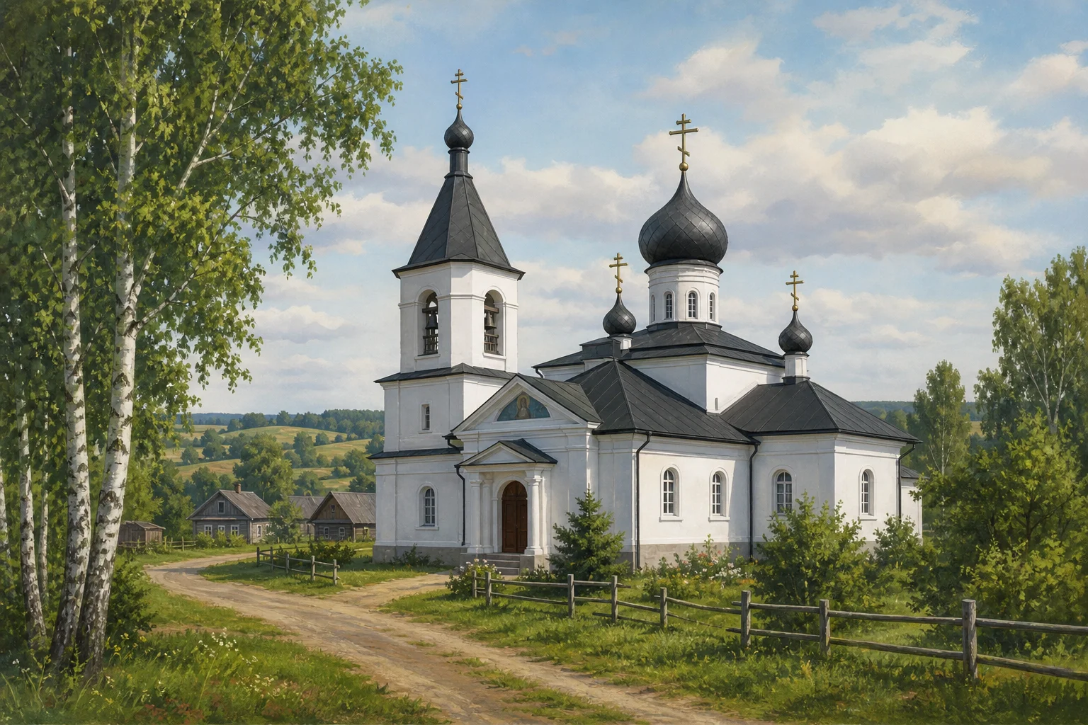 Большая Лысица. Церковь Воздвижения Креста Господня
