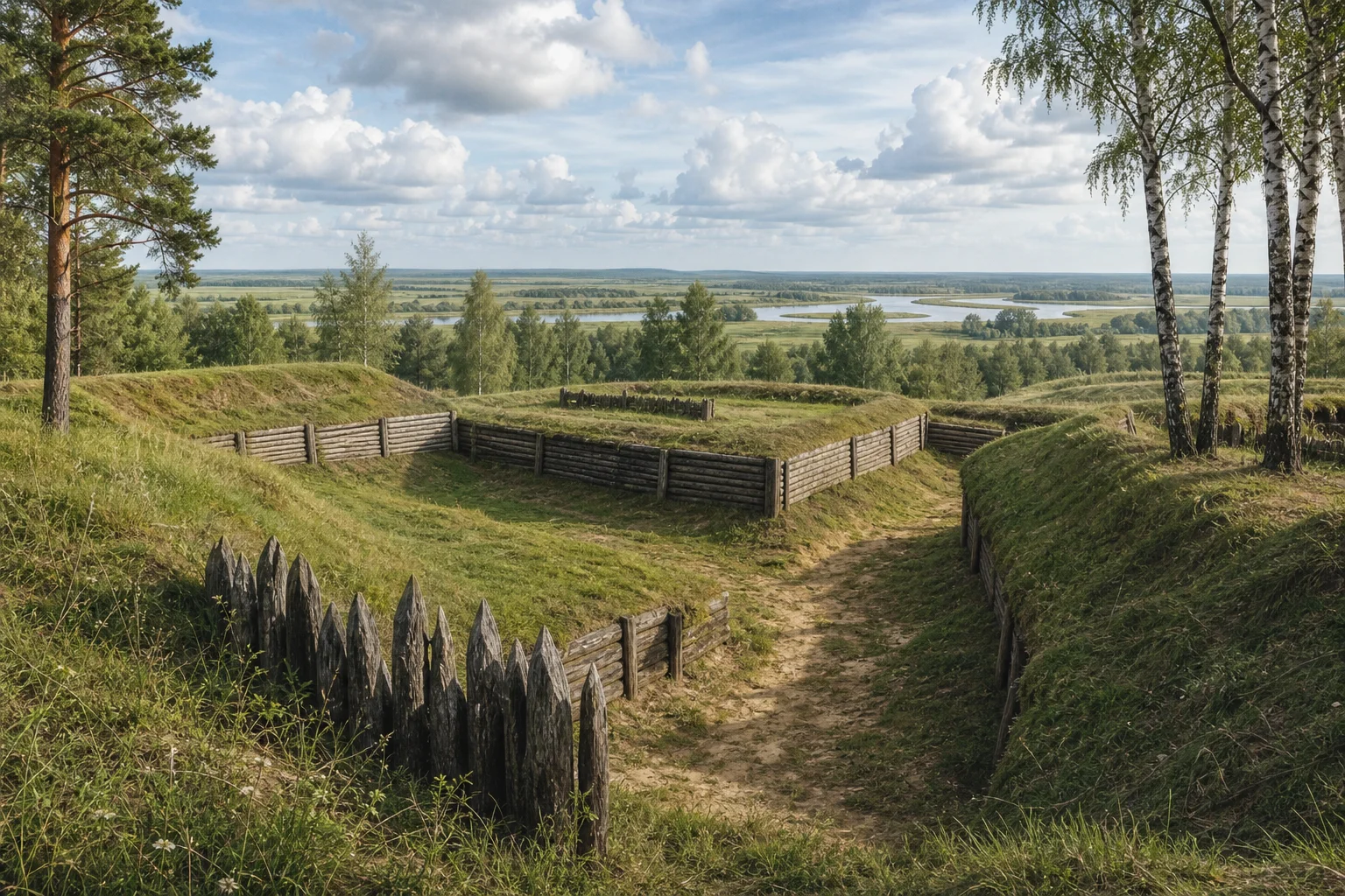 Борисов, земляные укрепления войны 1812 г. ("Батареи")