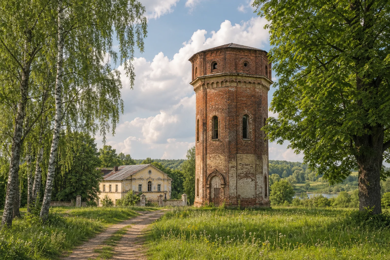 Борисовщина, усадьба: башня водонапорная (?)