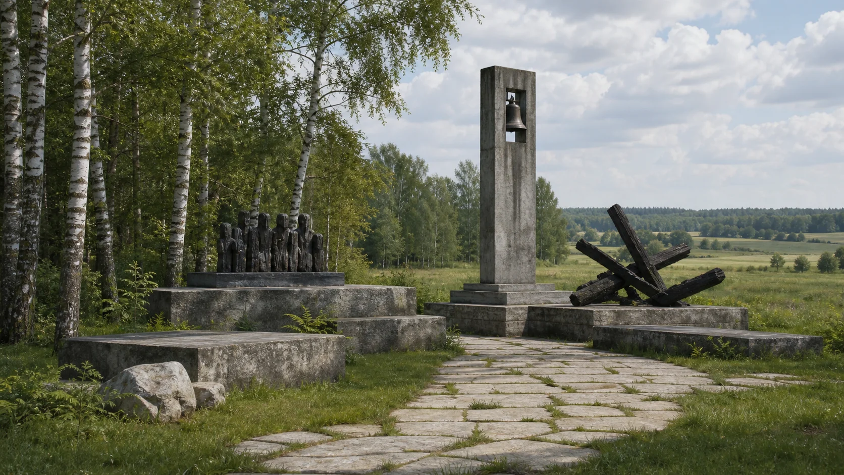 Борки. Мемориальный комплекс «Памяти сожженных деревень»