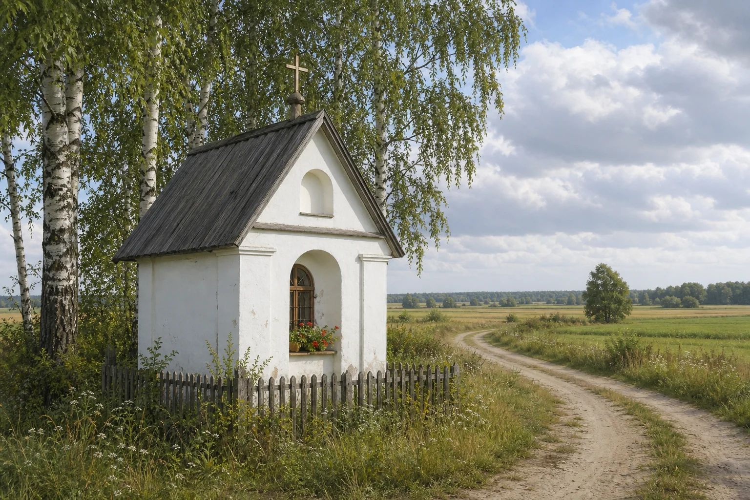 Боровцы, часовня придорожная
