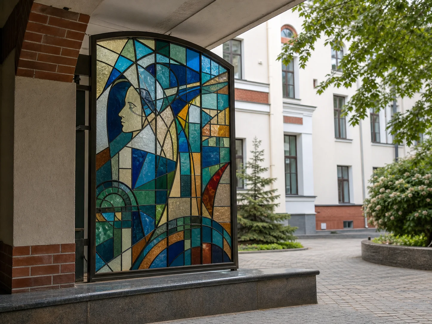 БрГУ им. А.С.Пушкина (витраж)