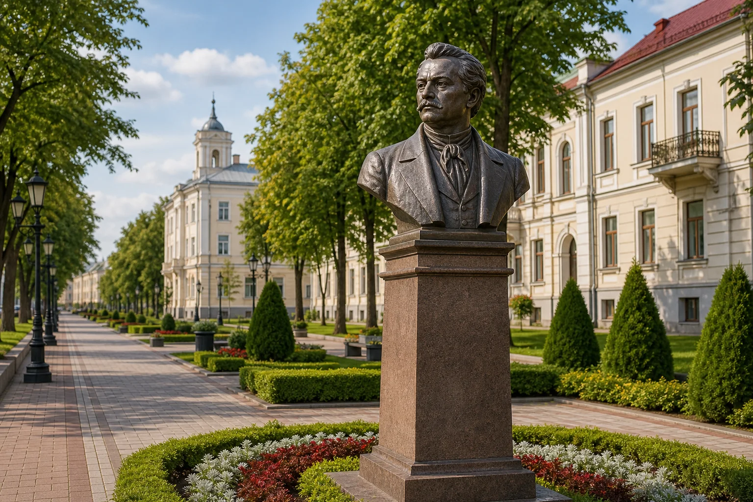 Бульвар с бюстом Ф. Э. Дзержинского