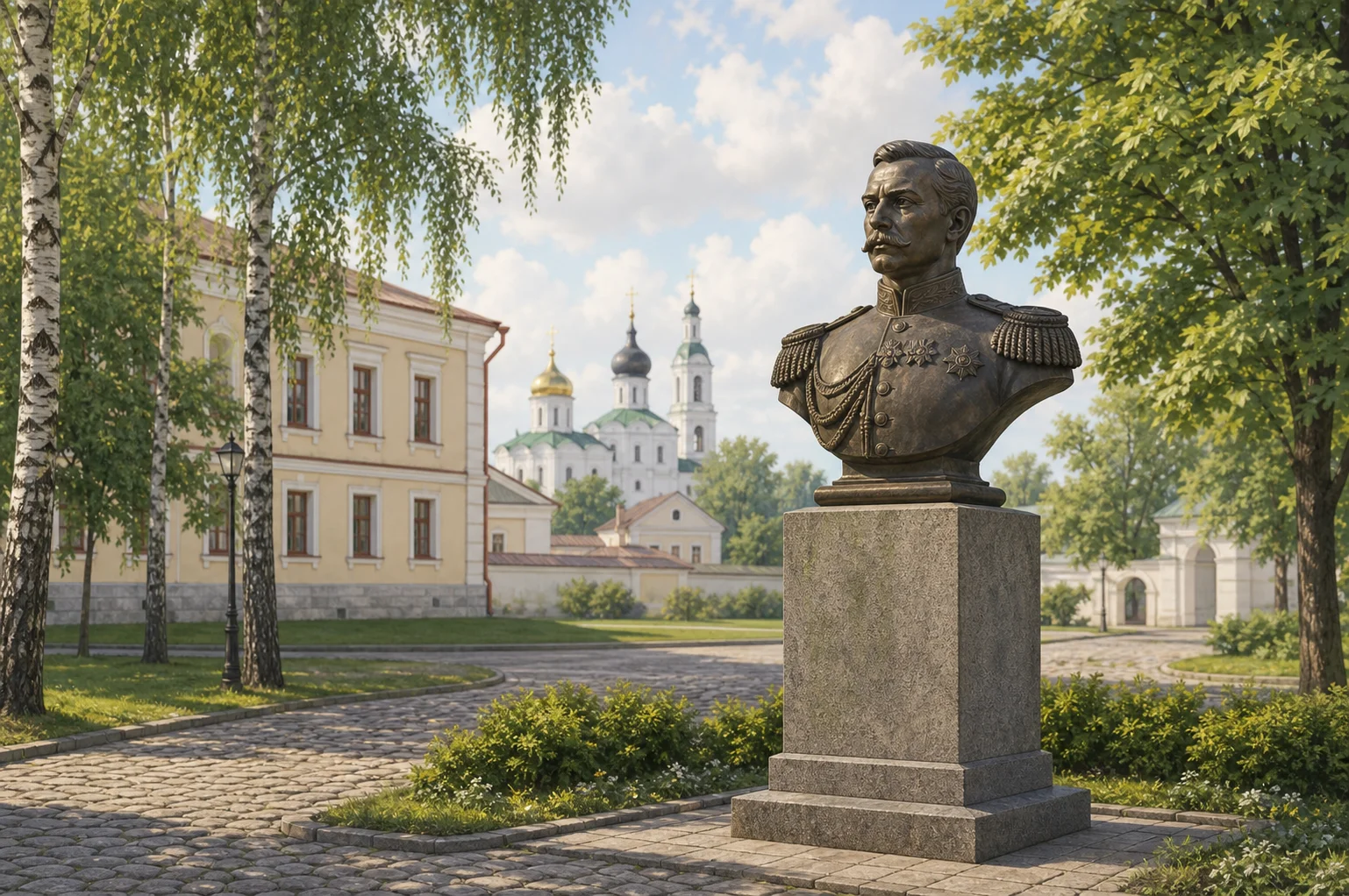 Бюст генерала Р. Кондратенко в Полоцке