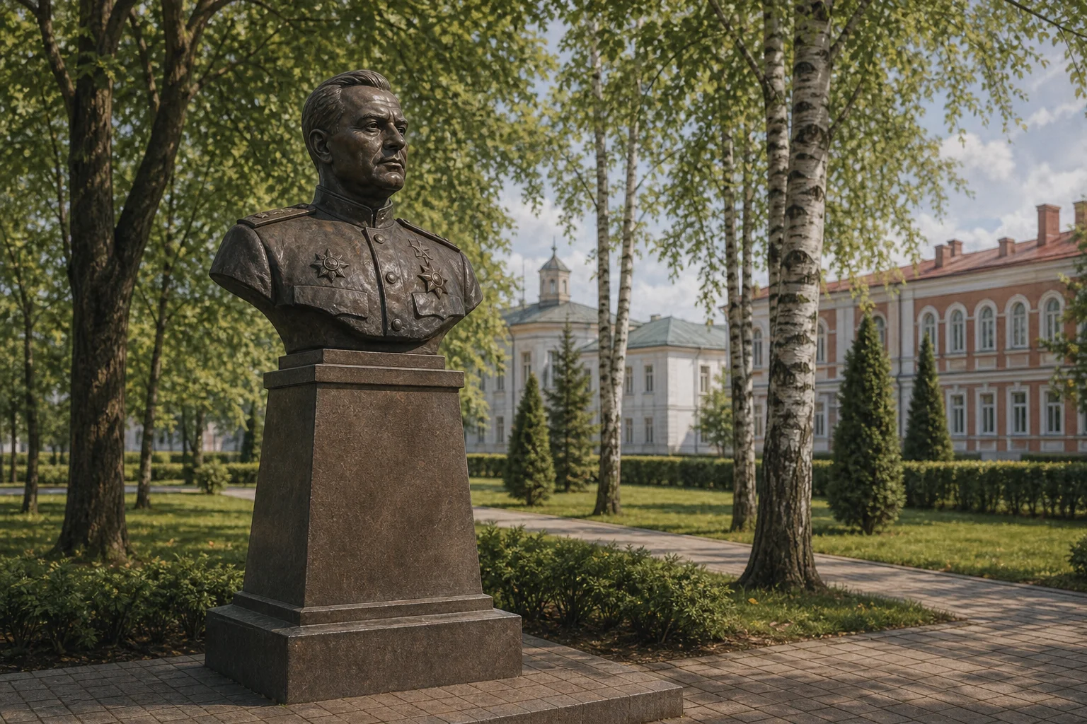 Бюст Героя Советского Союза В. З. Коржа