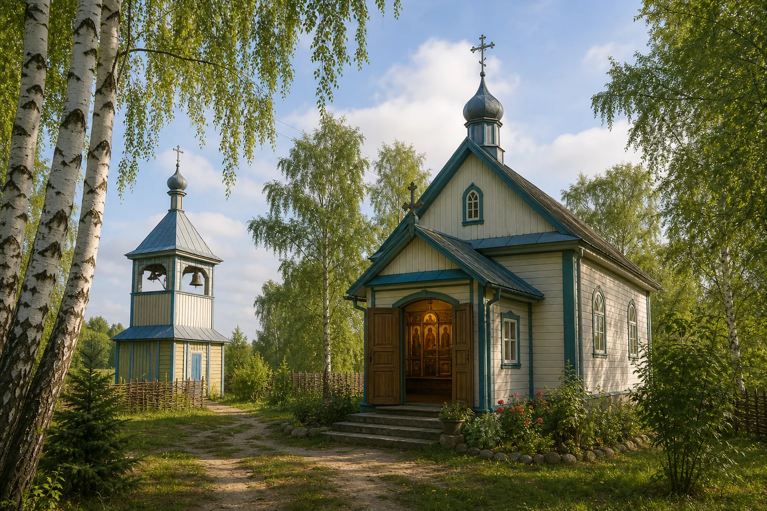 Церковь Рождества Богородицы со звонницей, иконостас церкви