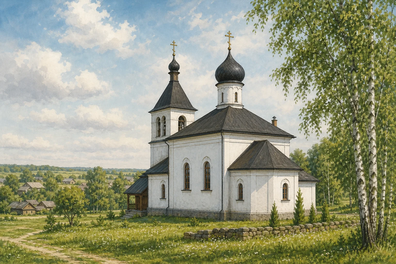 Церковь Казанской иконы Богоматери в Борколабово
