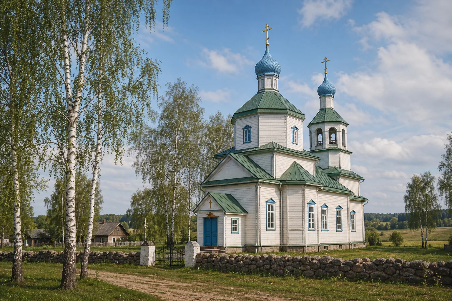 Церковь Николаевская в деревне Плоскинь