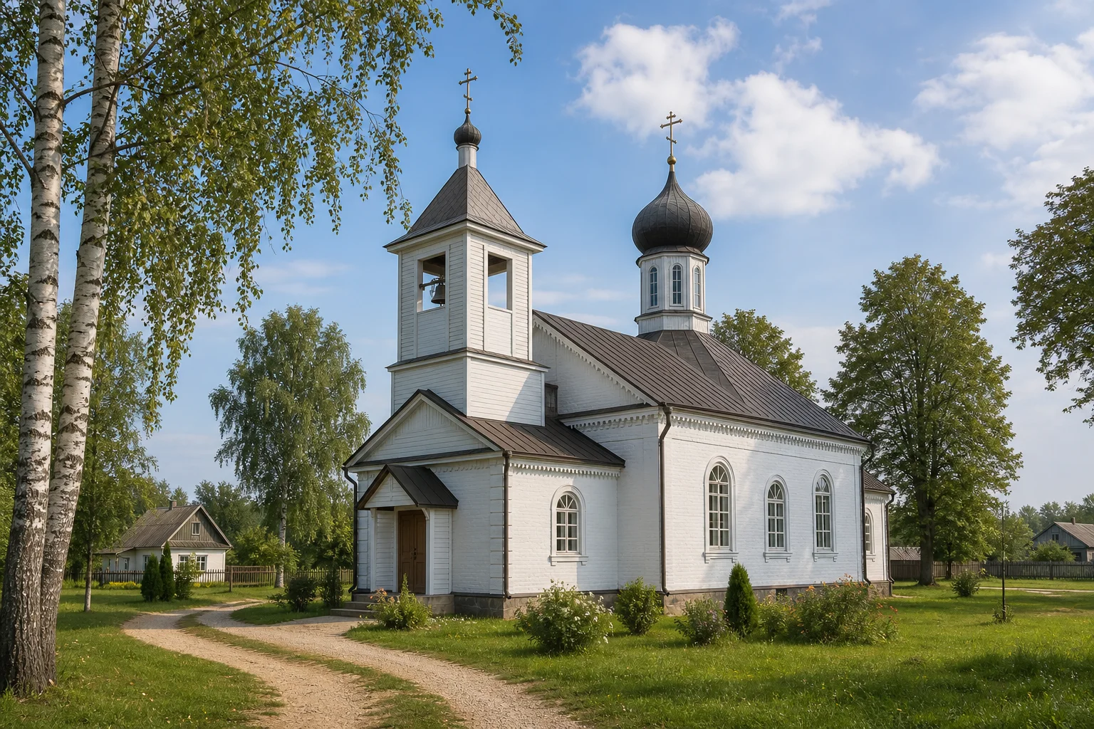 Церковь Спасо-Преображенская в деревне Дикушки