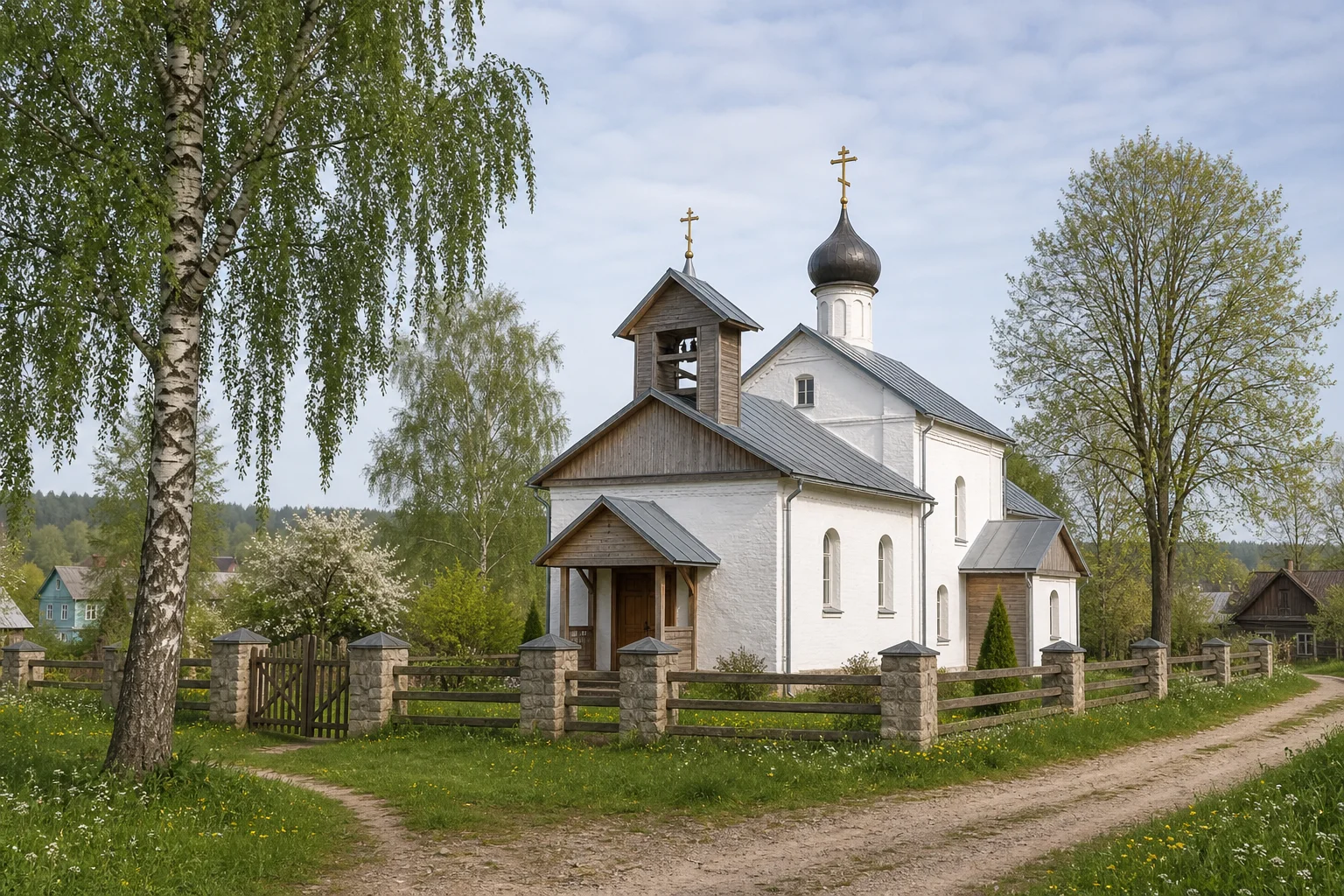 Церковь Спасо-Преображенская в деревне Смольяны