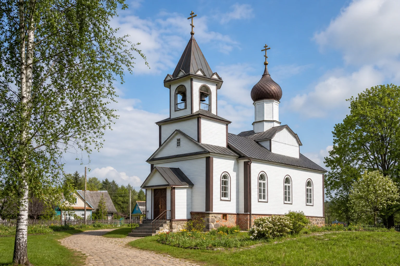Церковь Успенская в деревне Крупица