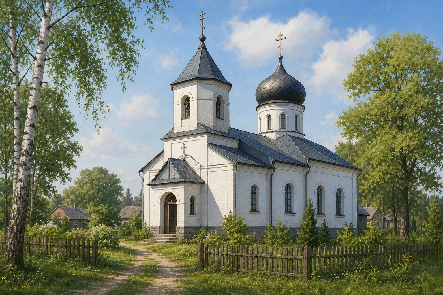 Церковь Успенская в деревне Сарья