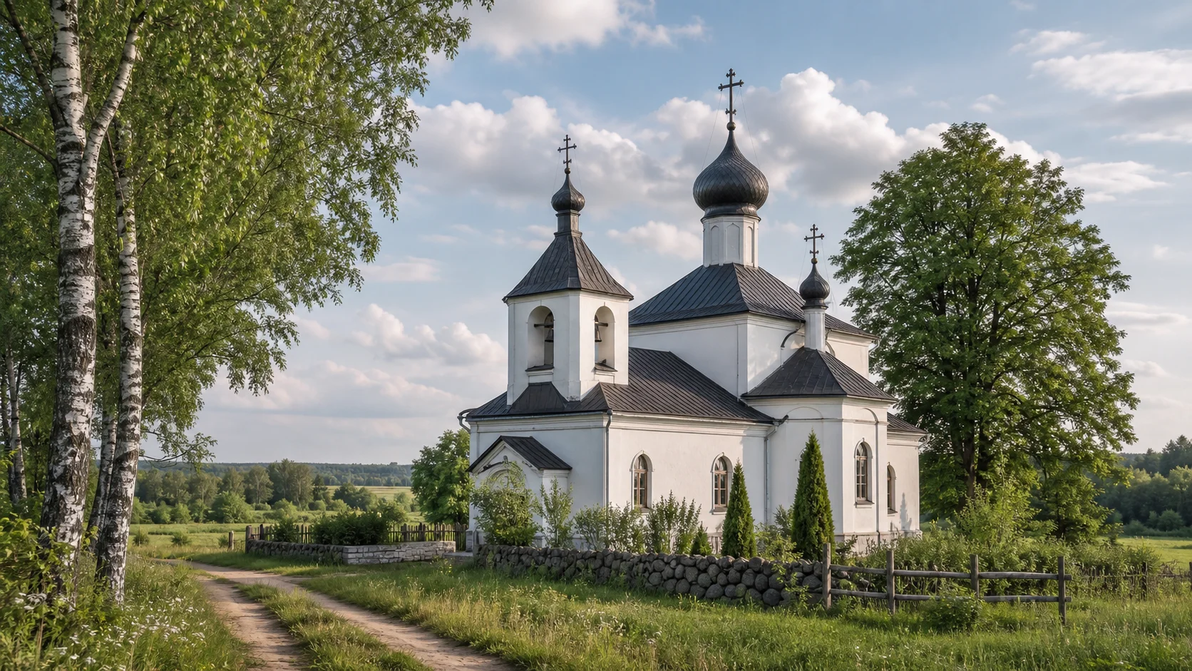 Церковь Успенская в деревне Тевли