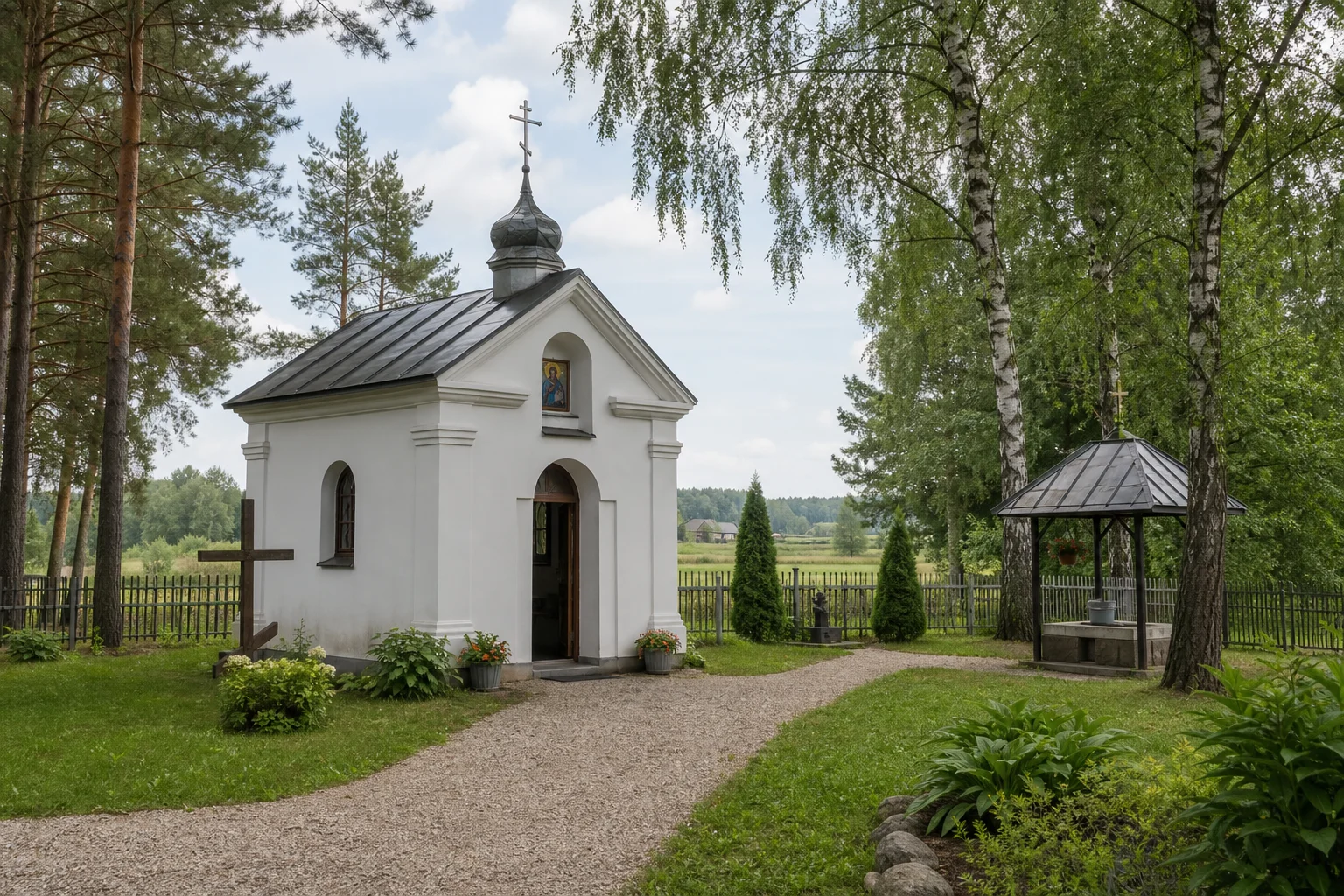 Часовня мемориальная в деревне Солтановка