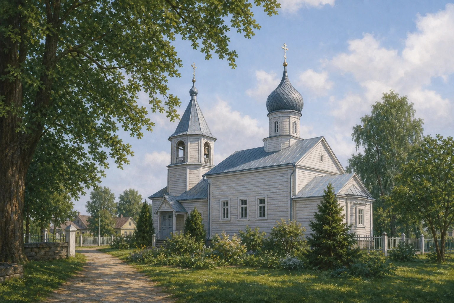 Давид-Городок. Церковь Казанской Божьей Матери