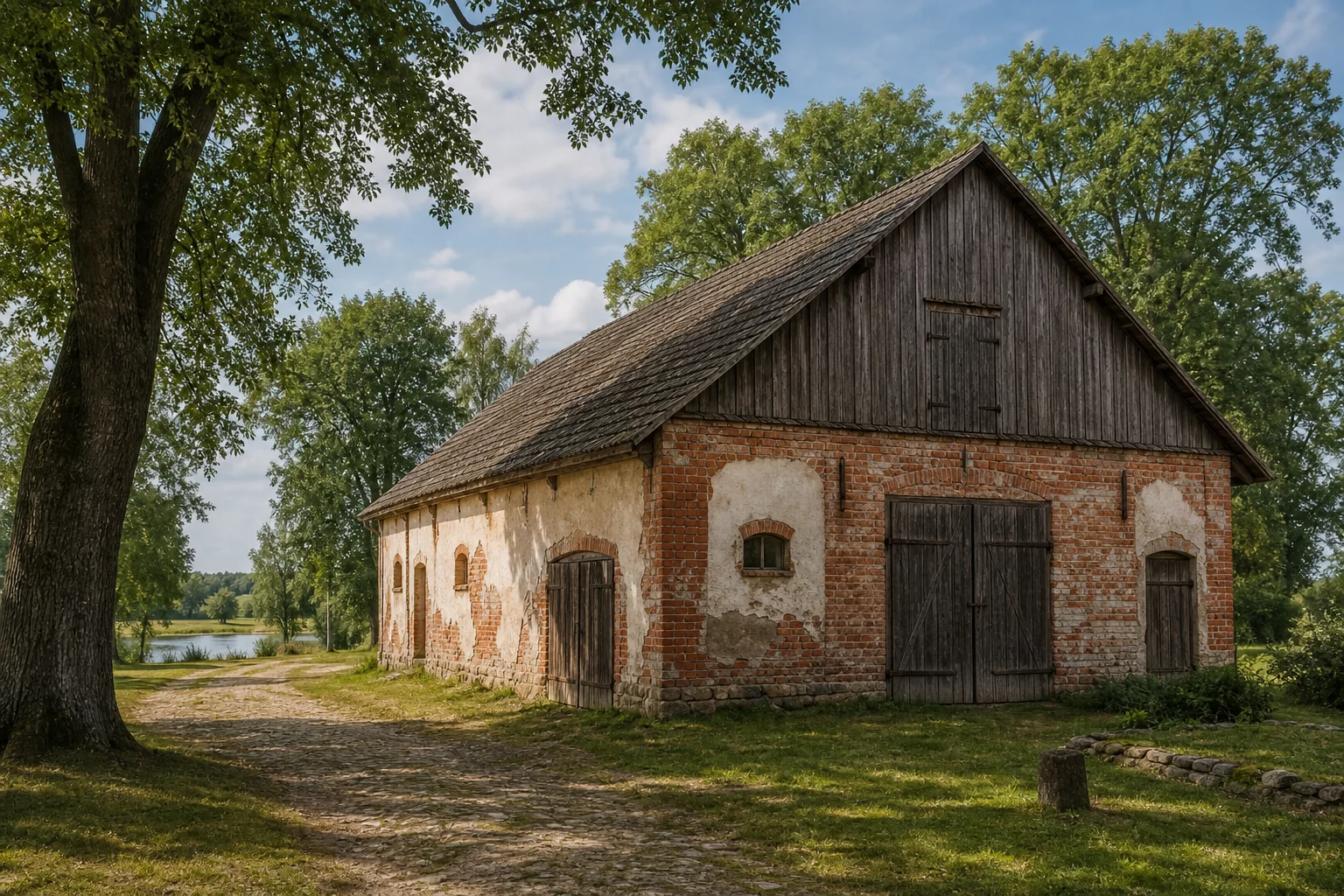 Дикушки, усадьба: хозпостройка