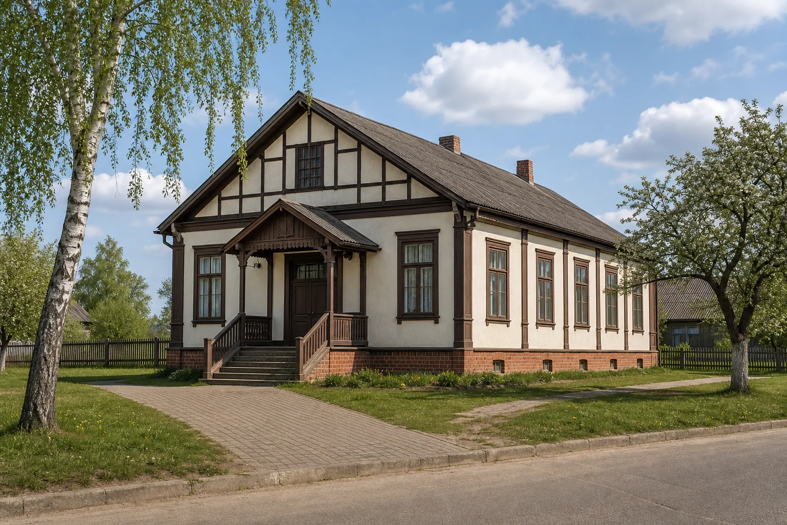 Дмитровичи, школа (дерев.)
