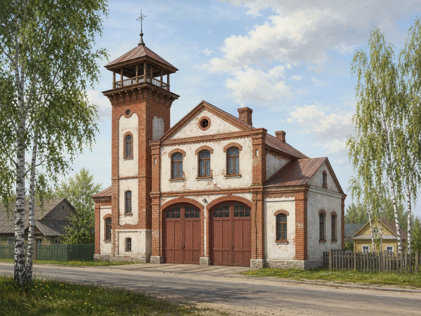 Дом пожарной команды в Черее
