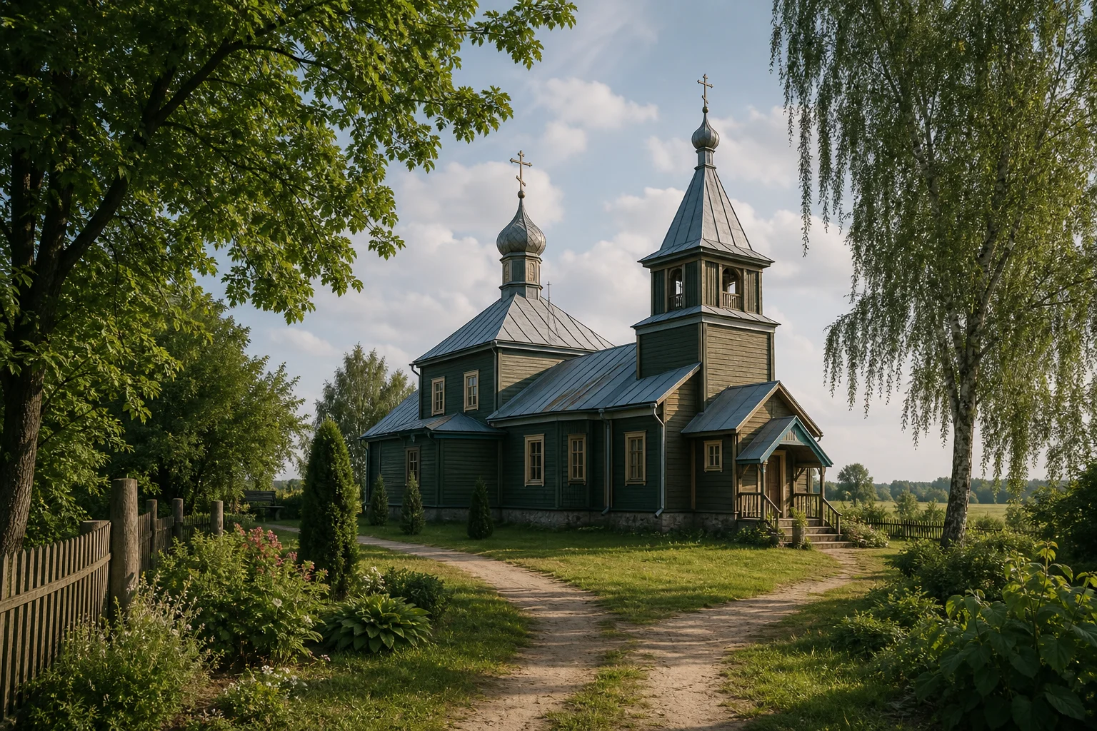 Дворец, церковь Троицкая (дерев.)