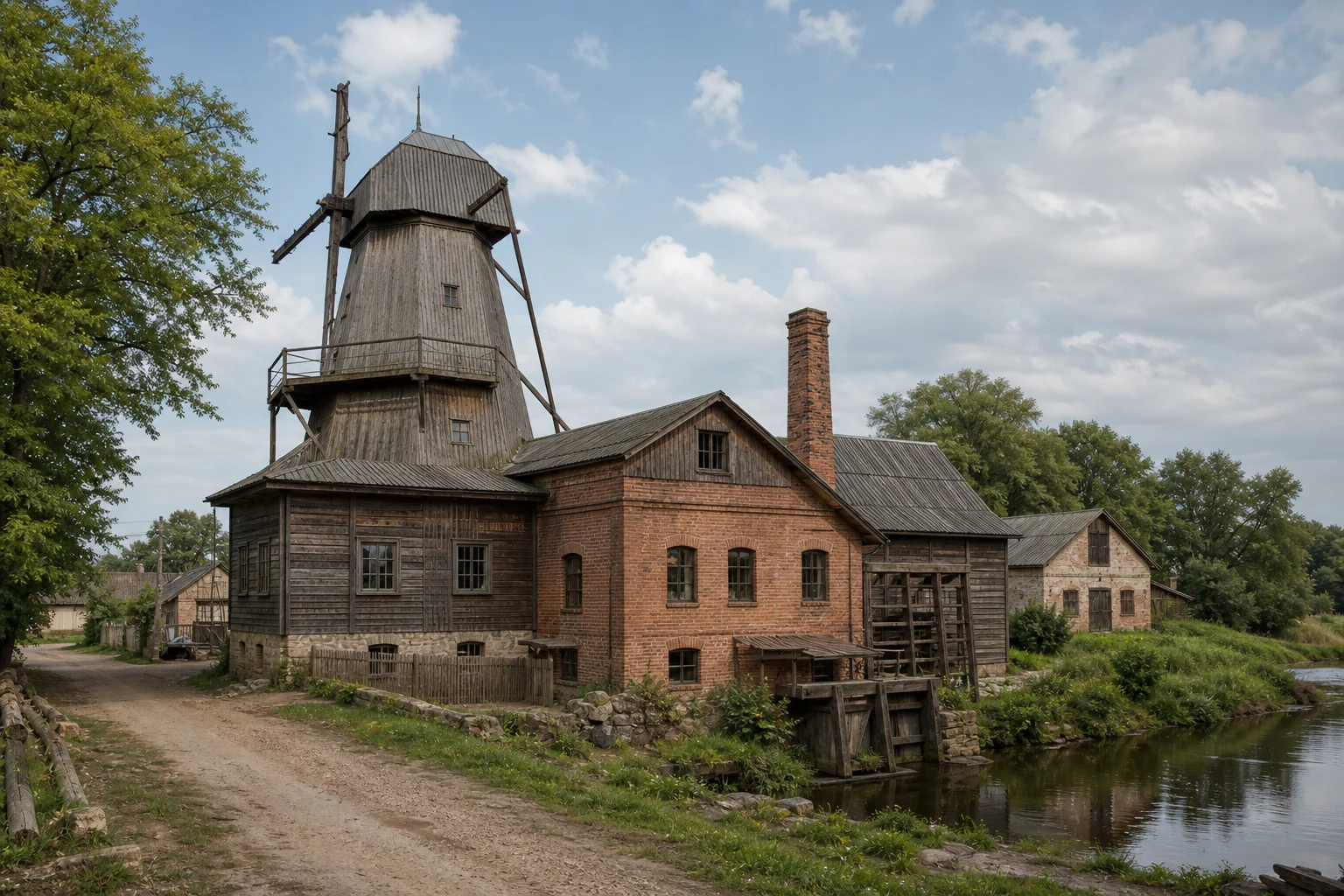 Гирск. Руины ветряной мельницы