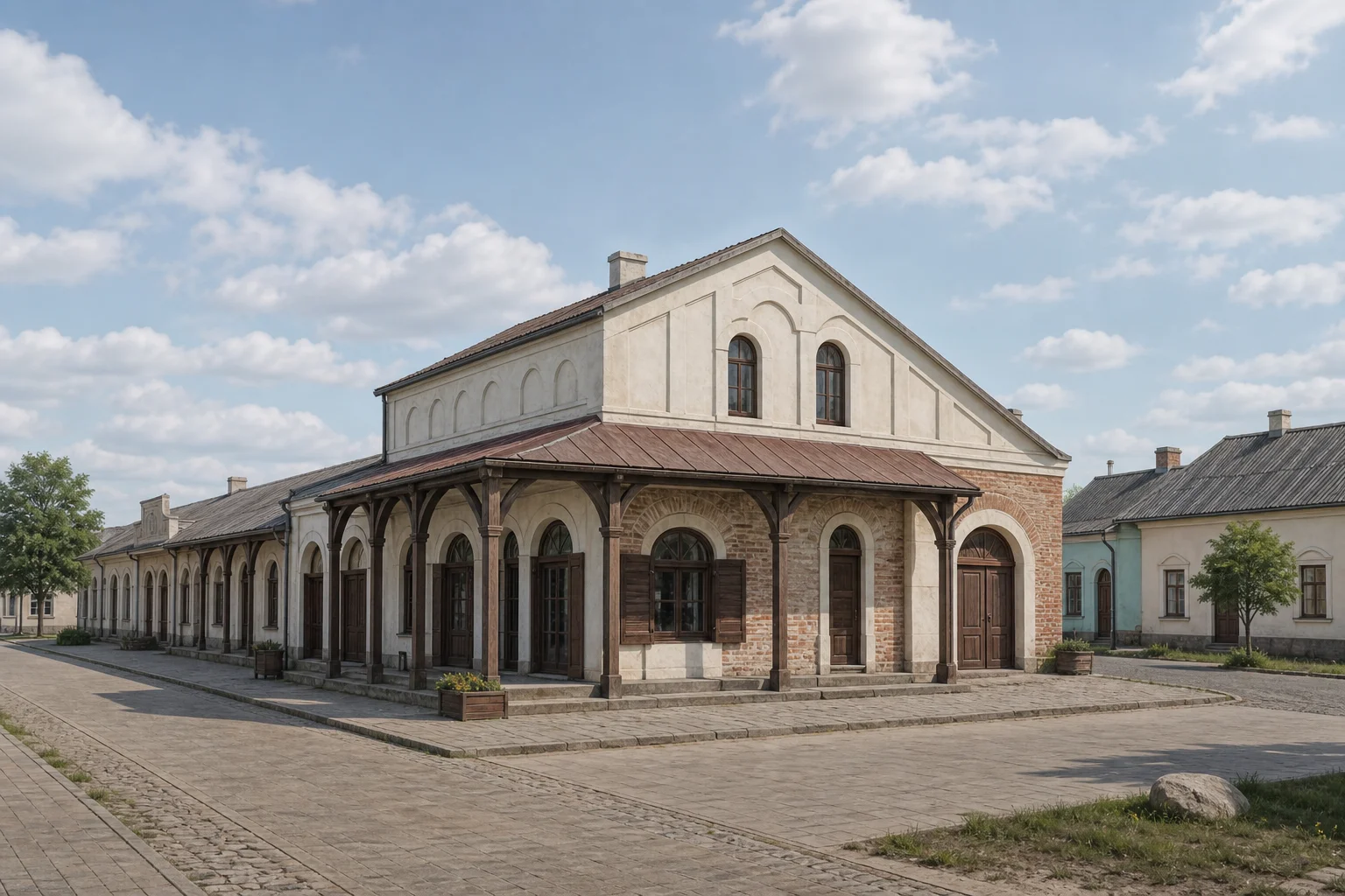 Гольшаны, торговые ряды