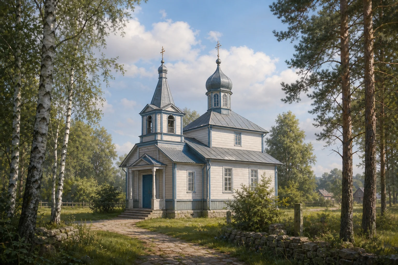 Груздово, церковь Ризоположения Пресвятой Богородицы (дерев.)