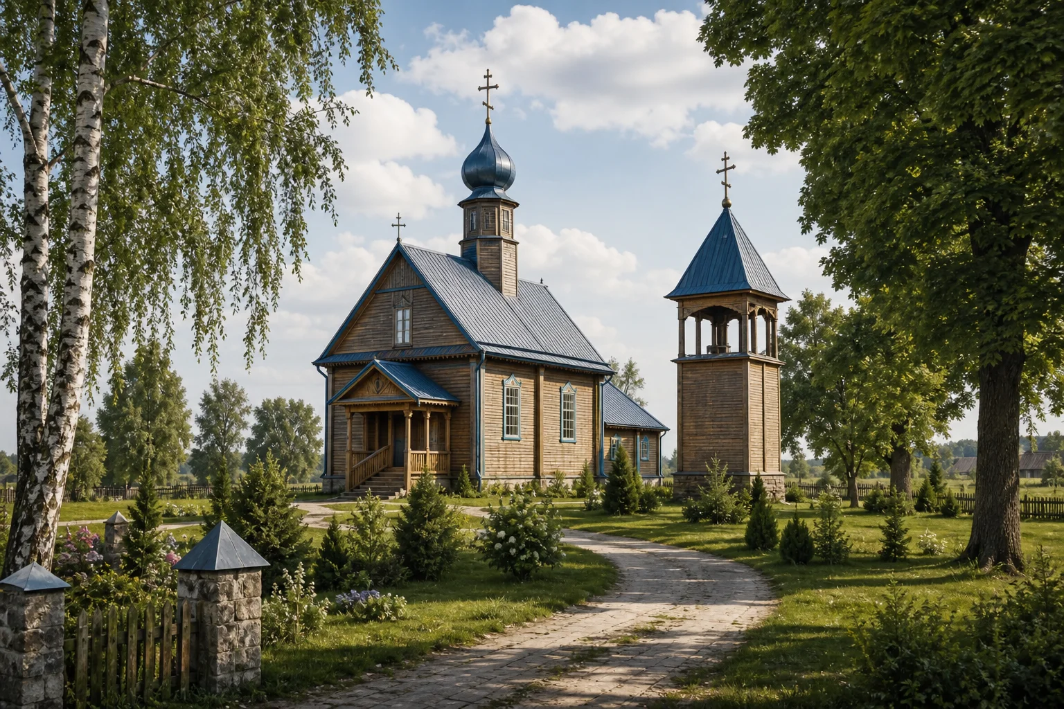 Хабовичи, церковь Покровская (дерев.)