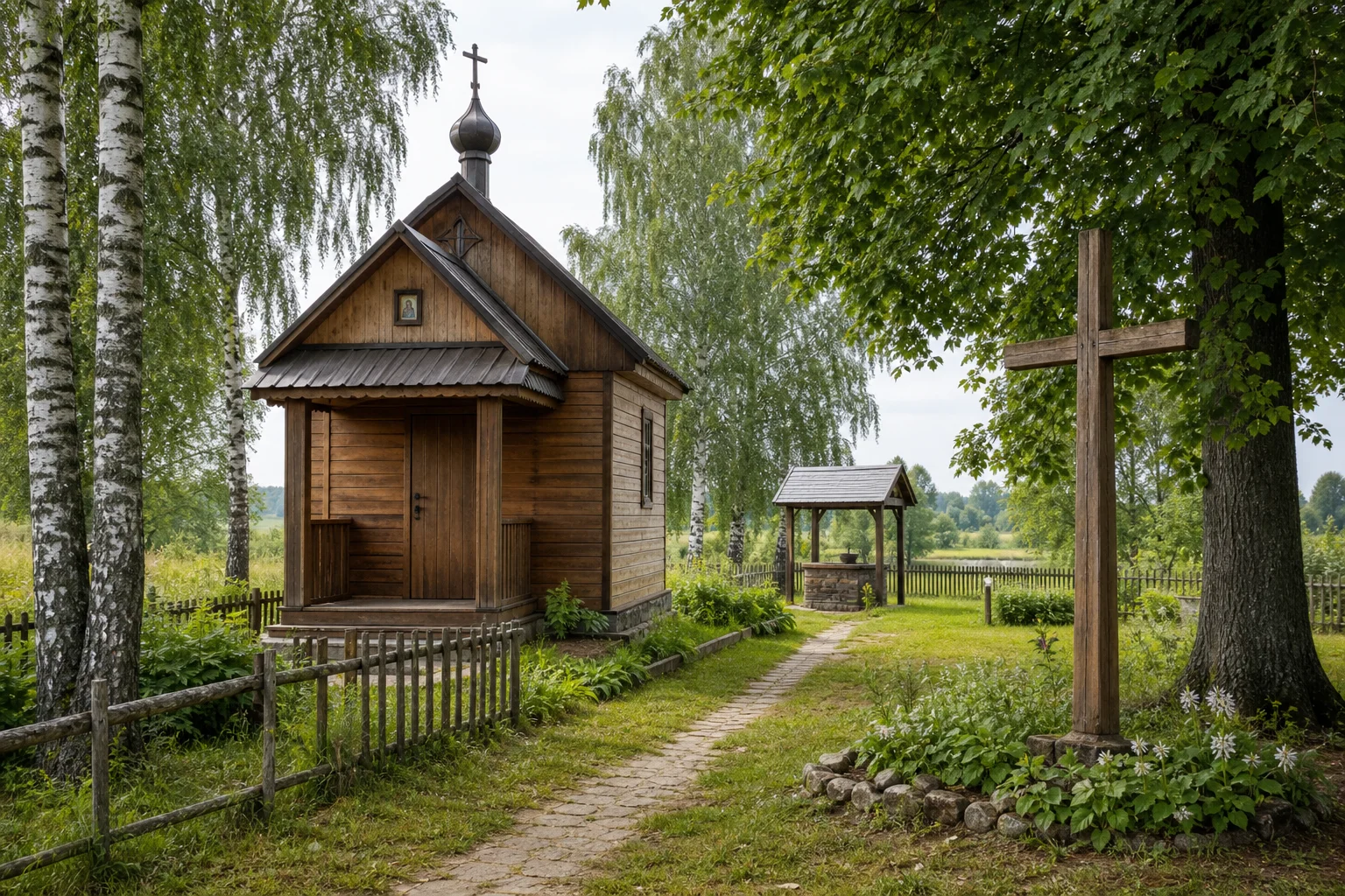 Хлюпичи, часовня придорожная (дерев.)