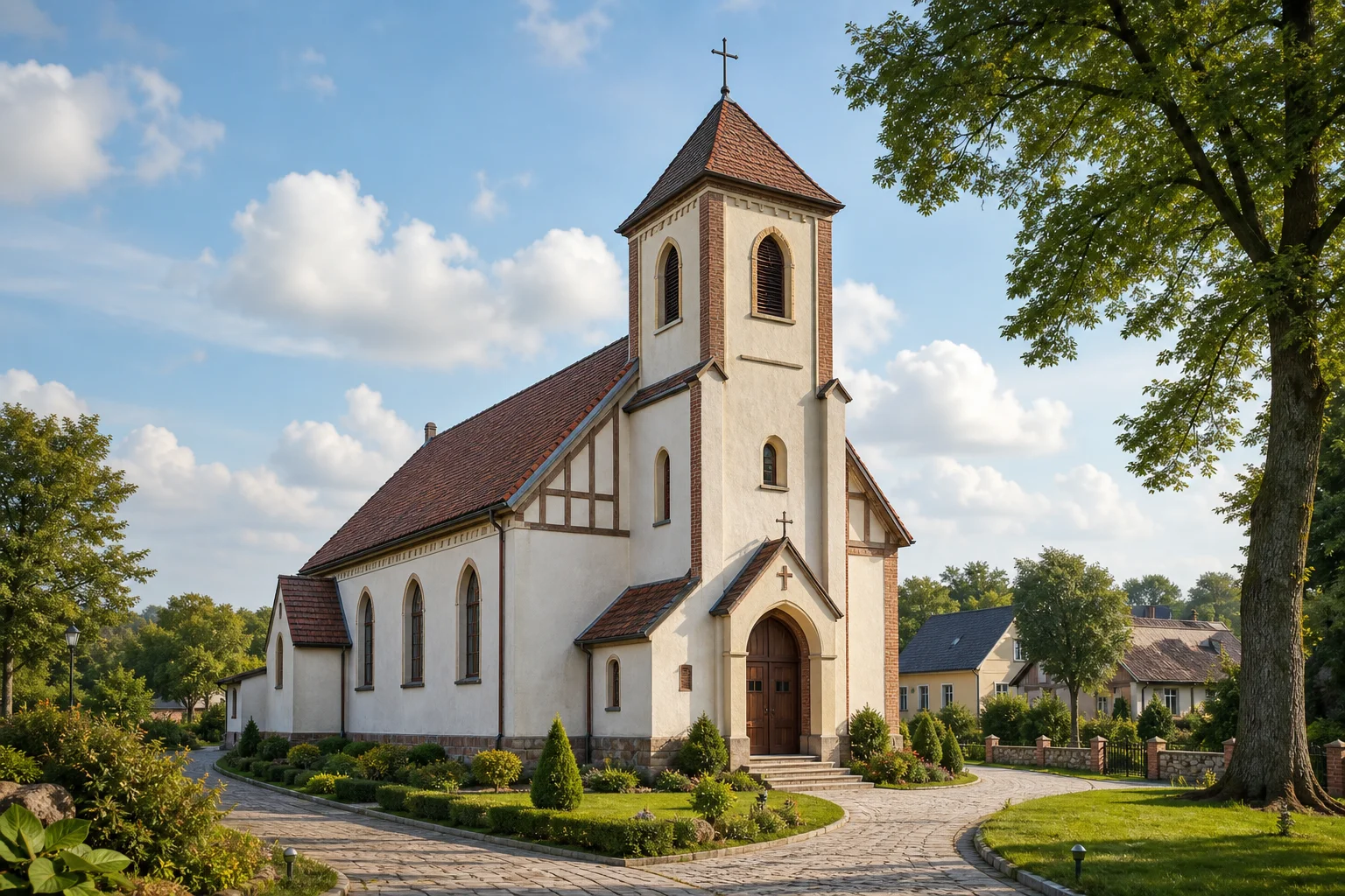 Холхлово, костел Девы Марии (дерев.)