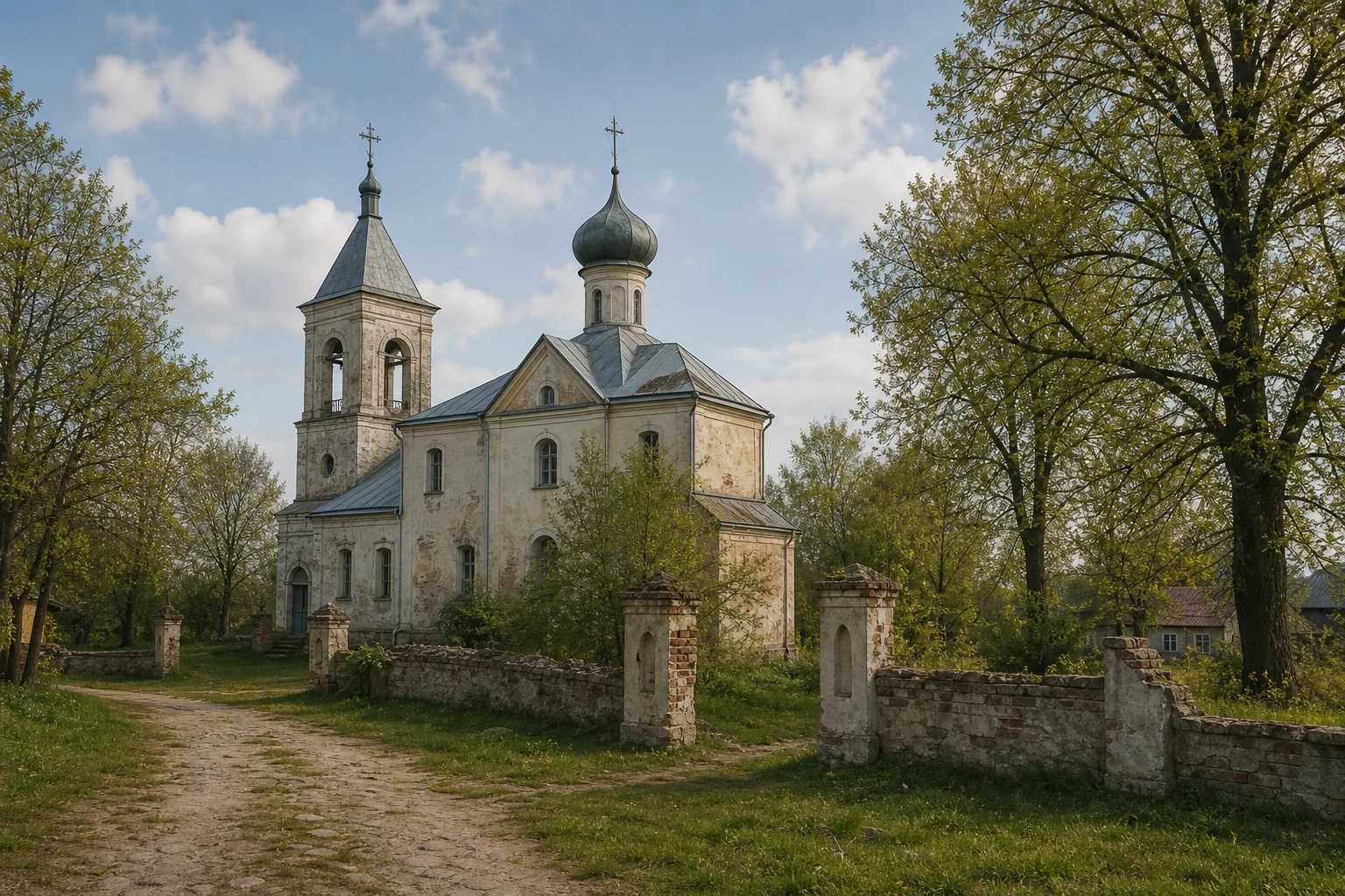 Холопеничи. Руины церкви Успения Пресвятой Богородицы