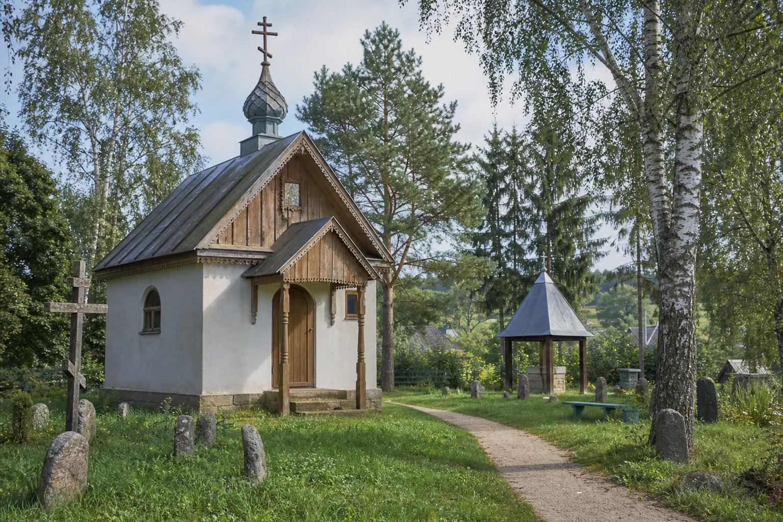 Хотляны, часовня правосл. (руины)