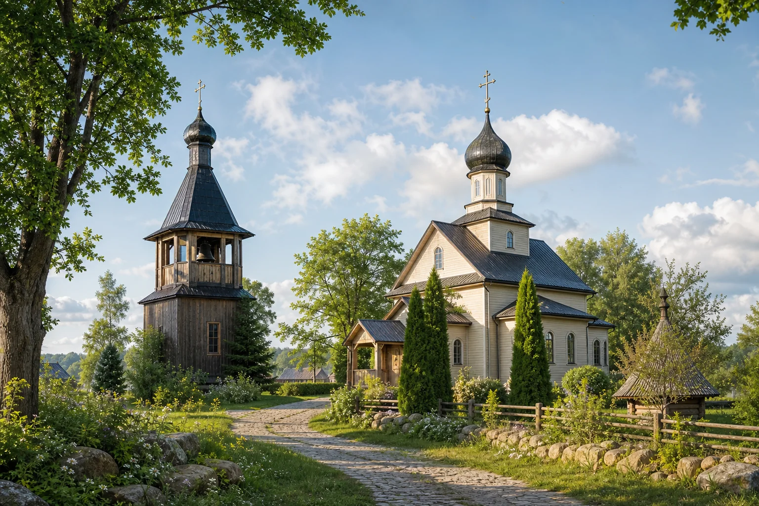Храм в музейном комплексе «Дудутки»