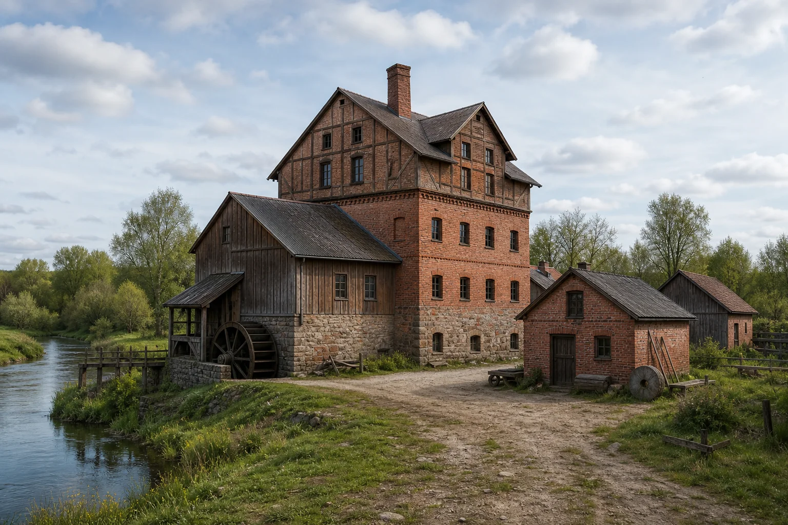 Камаи, паровая мельница